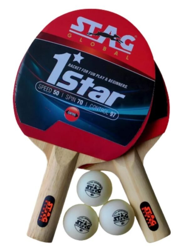 STAG 1 STAR PLAY SET 2 BATS TABLE TENNIS KIT