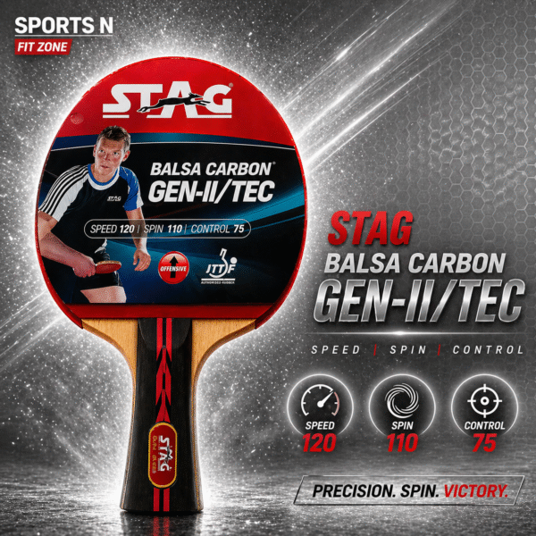 STAG BALSA CARBON GEN-II/TEC TABLE TENNIS RACKET