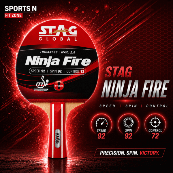 STAG NINJA FIRE TABLE TENNIS RACKET