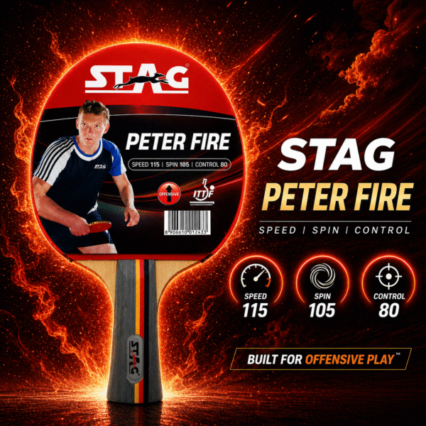 STAG PETER FIRE NINJA TABLE TENNIS RACKET