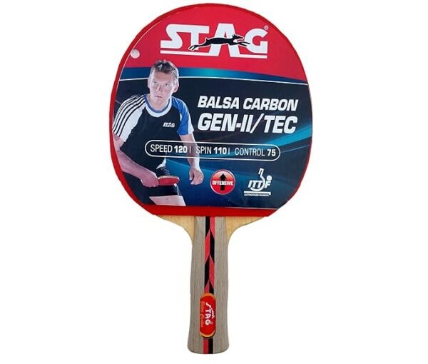 STAG BALSA CARBON GEN-II/TEC TABLE TENNIS RACKET