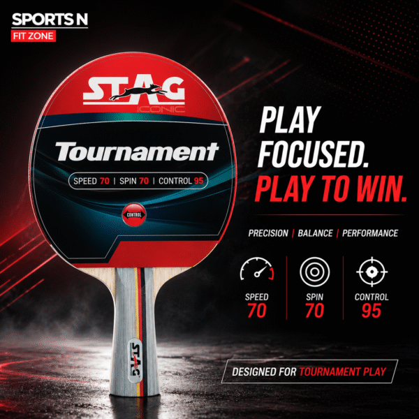 STAG TOURNAMENT TABLE TENNIS RACKET