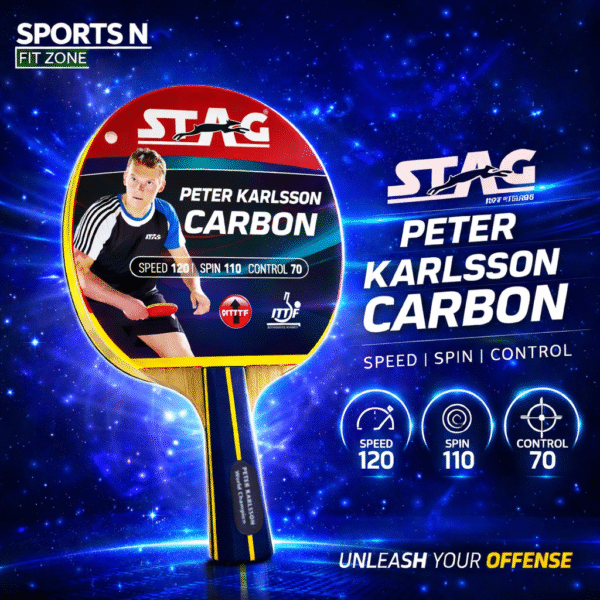 STAG PETER KARLSSON CARBON TABLE TENNIS RACKET