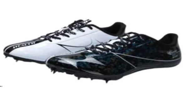 HEALTH BLACK WHITE HEALTH PREMIUM SPRINT TRACK SPIKES
