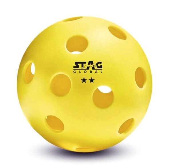 STAG Pickleball | Indoor Pickleball | Perfectly Balanced | High Bounce Durable Ball | Ideal for All Skill Levels
