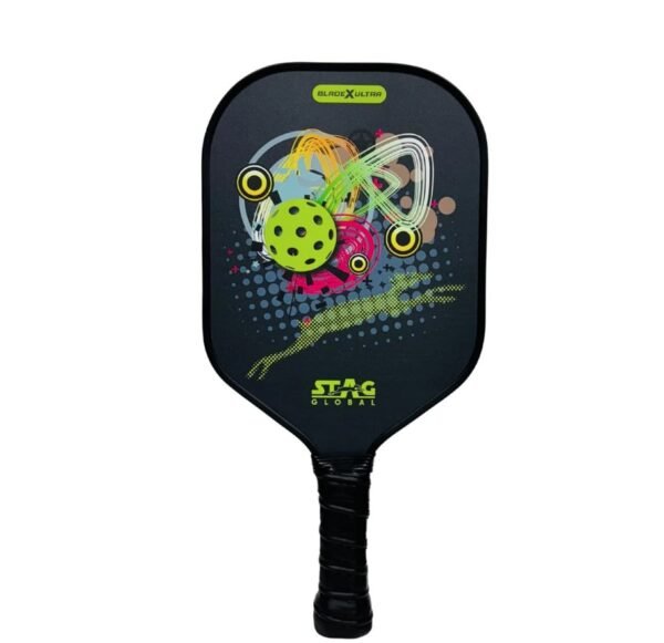 STAG Blade X Ultra Fiber Glass Pickleball Bat | 16mm Precision Paddle | Vegan Leather Case With 3 Outdoor Pickle Balls