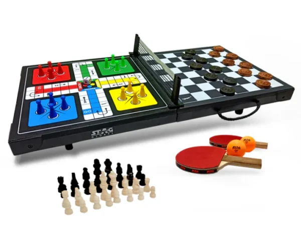 STAG GLOBAL Super Mini 4 IN 1 Table Tennis Table.